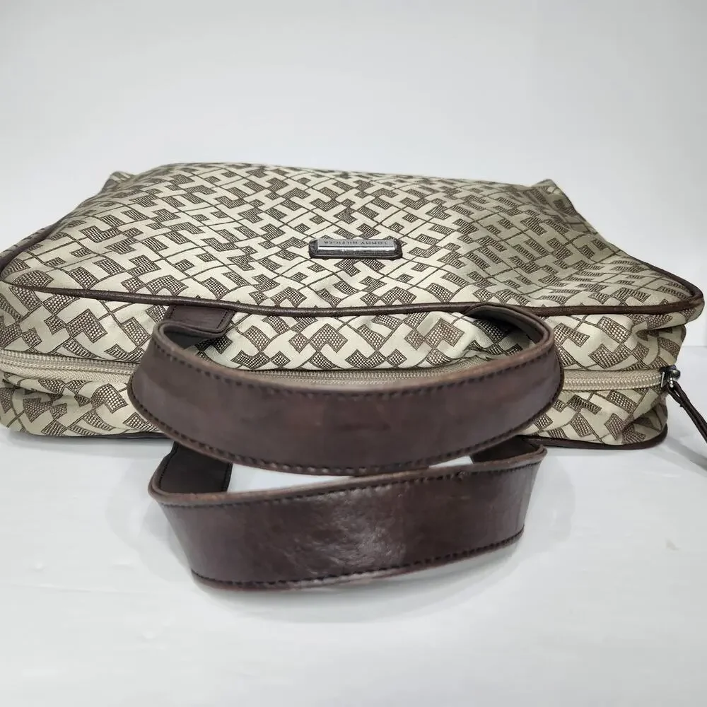 Tommy Hilfiger Monogram Pattern Travel Cosmetic Toiletry Bag